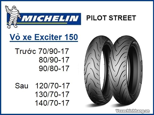Chọn thay vỏ xe michelin cho exciter size bao nhiêu là phù hợp - 6