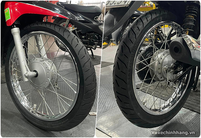 Honda blade 110 thay lốp continental conti street có tốt không - 3
