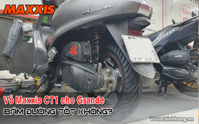Thay vỏ maxxis ct1 cho yamaha grande bám đường tốt không - 1