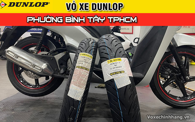 Bán vỏ xe dunlop phường bình tây hcm - 1
