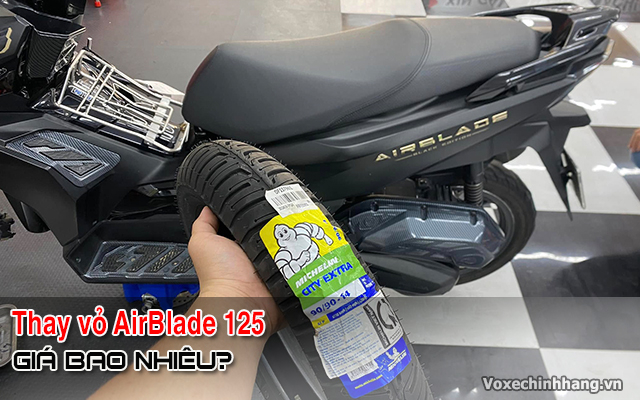 Thay vỏ xe airblade 125 giá bao nhiêu tiền loại nào tốt - 1