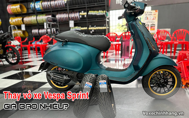 Thay vỏ xe vespa sprint giá bao nhiêu tiền loại nào tốt - 1