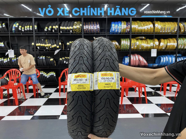 Vỏ xe pirelli 10080-16 angel scooter - 1