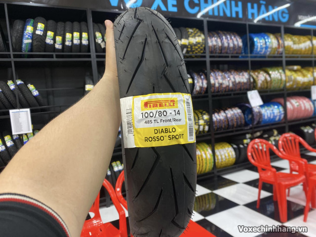 Vỏ xe pirelli 10080-14 diablo rosso sport - 1