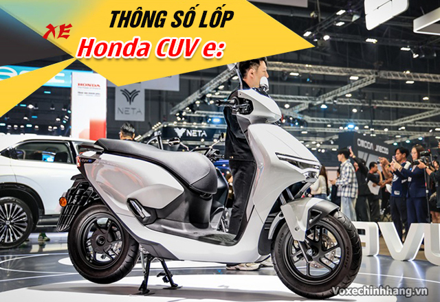 Thông số vỏ xe điện honda cuv e size bao nhiêu - 1