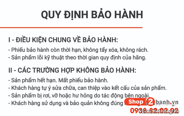 Chính sách bảo hành - 2