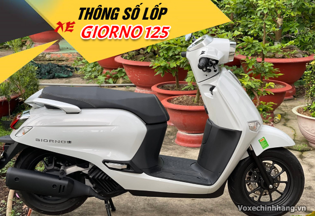Thông số vỏ xe giorno 125 bao nhiêu thay vỏ nào phù hợp - 1