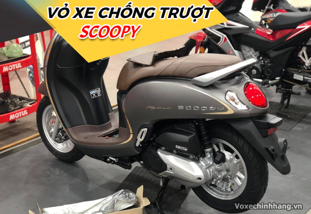 Vỏ chống trượt cho xe scoopy 110 đi mùa mưa an toàn - 1