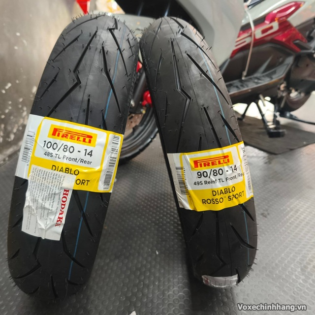 Vỏ chống trượt cho xe ab 160 đi mùa mưa an toàn - 2