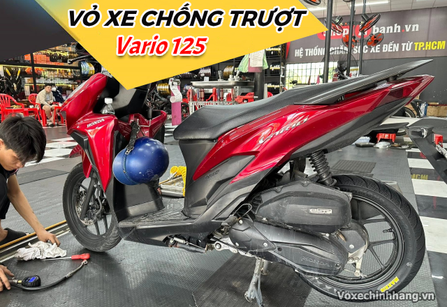Vỏ chống trượt cho xe vario 125 đi mùa mưa an toàn - 1