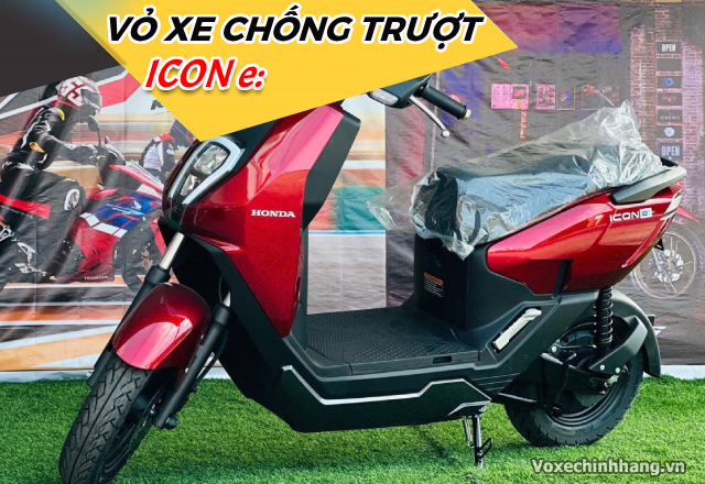 Vỏ chống trượt cho xe điện icon e đi mùa mưa an toàn - 1