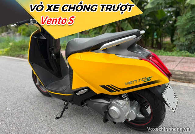 Vỏ chống trượt cho xe điện vento s đi an toàn trong mùa mưa đến - 1