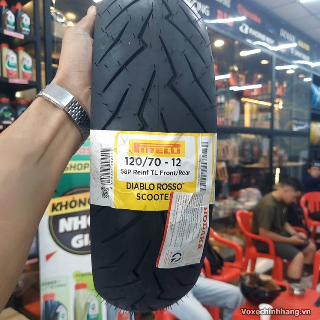 Vỏ xe pirelli 12070-12 diablo rosso scooter - 1