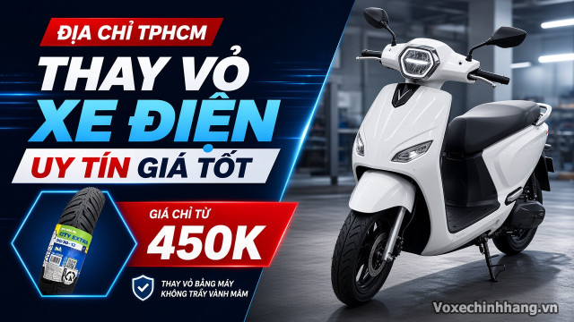 Địa chỉ thay vỏ xe điện uy tín giá tốt tại tphcm - 1