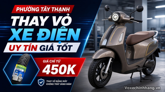 Thay vỏ xe điện ở đâu uy tín giá tốt phường tây thạnh tphcm - 1