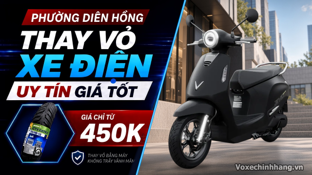 Thay vỏ xe điện ở đâu uy tín giá tốt phường diên hồng tphcm - 1