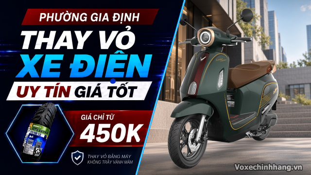 Thay vỏ xe điện ở đâu uy tín giá tốt phường gia định tphcm - 1