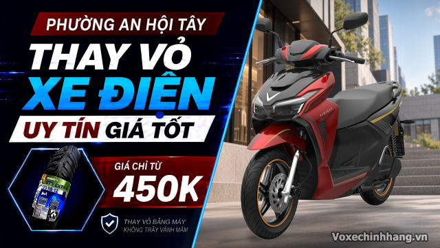 Thay vỏ xe điện ở đâu uy tín giá tốt phường an hội tây tphcm - 1