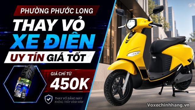 Thay vỏ xe điện ở đâu uy tín giá tốt phường phước long tphcm - 1