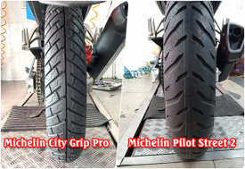 So sánh lốp Michelin City Grip Pro và Michelin Pilot Street 2