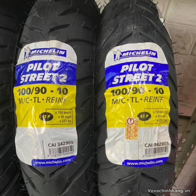 Vỏ xe Michelin Pilot Street 2 100/90-10