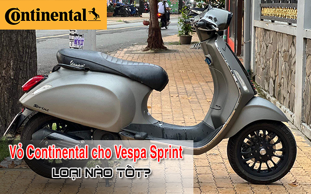 Thay vỏ Continental cho xe tay ga Vespa Sprint có tốt không?
