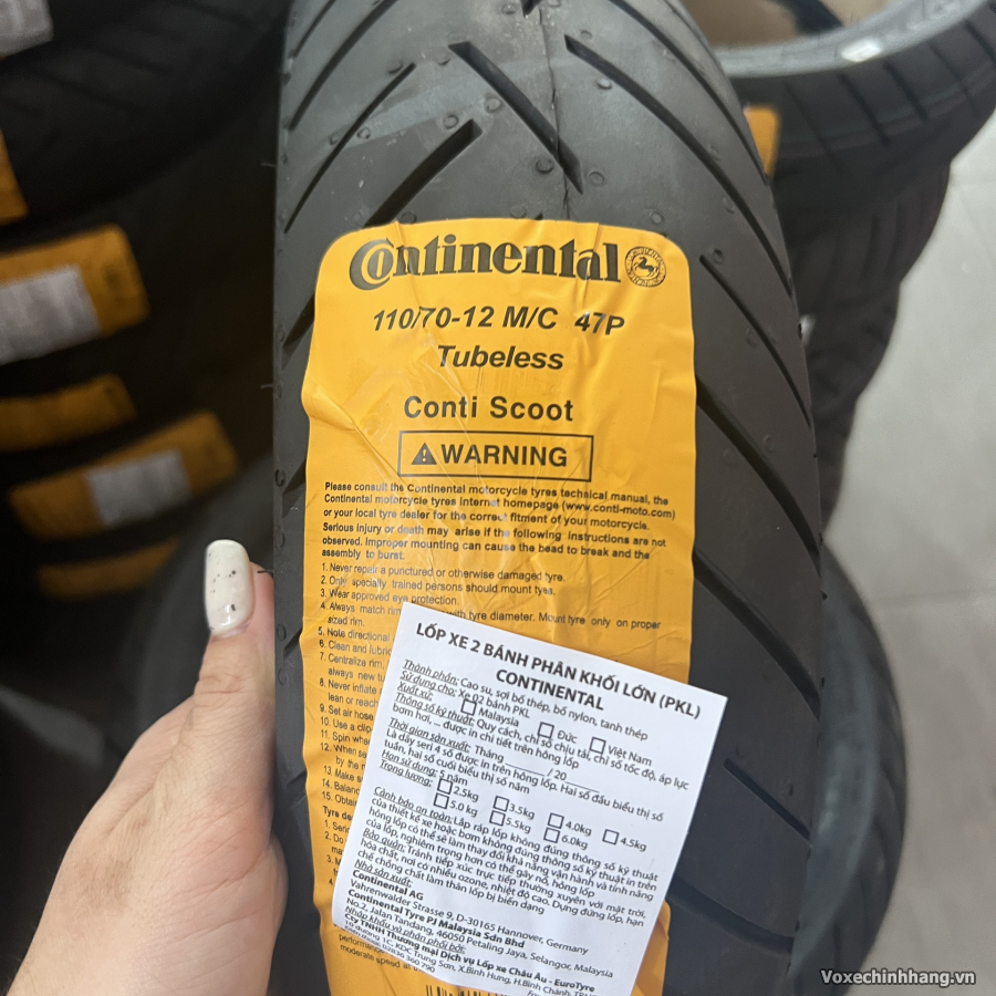 Vỏ xe Continental ContiScoot 110/70-12