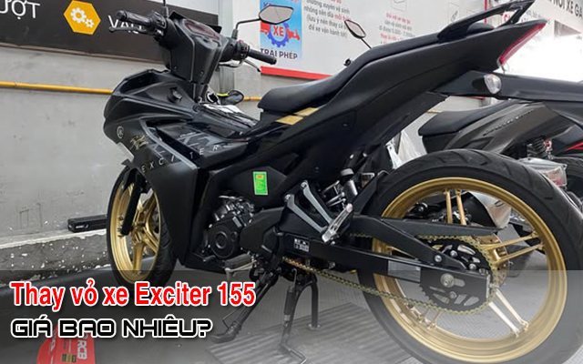 Thay vỏ xe Exciter 155 giá bao nhiêu tiền? Loại nào tốt?
