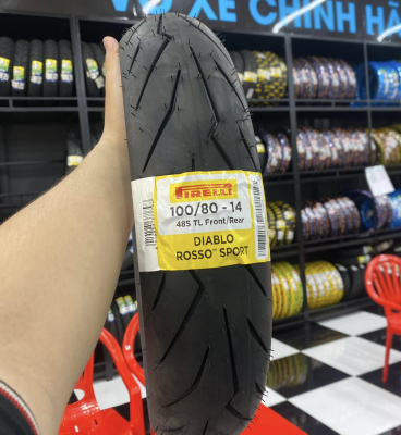 Vỏ xe Pirelli 100/80-14 Diablo Rosso Sport