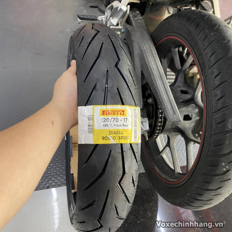 Vỏ xe Pirelli Diablo Rosso Sport 120/70-17 