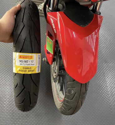 Vỏ xe Pirelli Diablo Rosso Sport 90/80-17