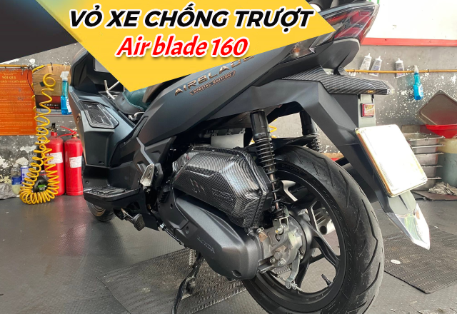 Vỏ chống trượt cho xe AB 160 đi mùa mưa an toàn