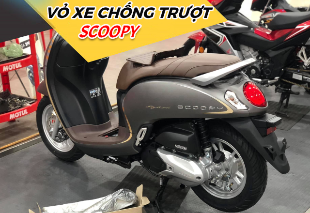 Vỏ chống trượt cho xe Scoopy 110 đi mùa mưa an toàn