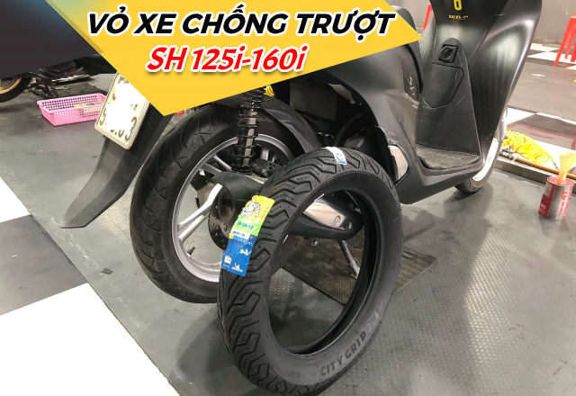 Vỏ chống trượt cho xe SH 160i-125i đi mùa mưa an toàn