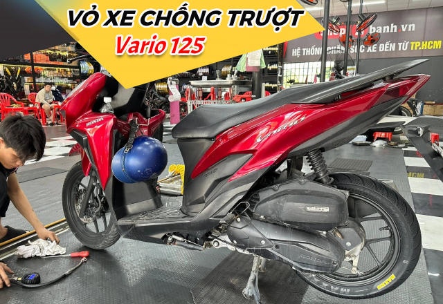 Vỏ chống trượt cho xe Vario 125 đi mùa mưa an toàn