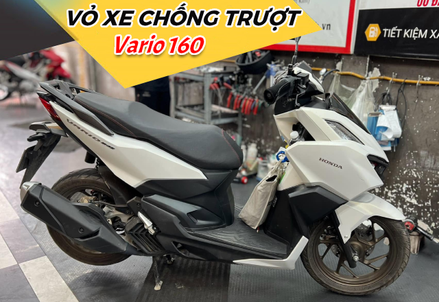 Vỏ chống trượt cho xe Vario 160 đi mùa mưa an toàn