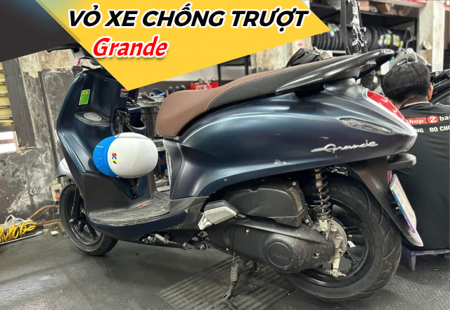 Vỏ chống trượt cho xe Grande đi an toàn trong mùa mưa đến