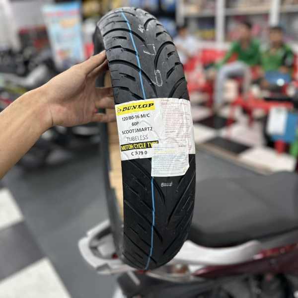 Vỏ xe Dunlop 120/80-16 Scoot Smart 2 cho SH