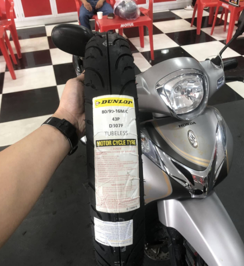 Vỏ xe Dunlop 80/90-16 D307